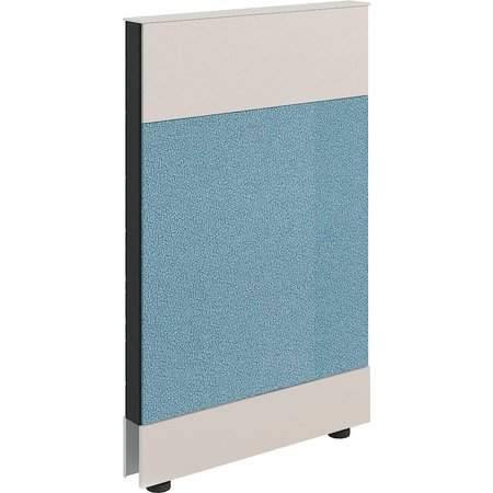 GLOBAL INDUSTRIAL Modular Partition Base Panel, 24W x 38H, Blue 695904BL